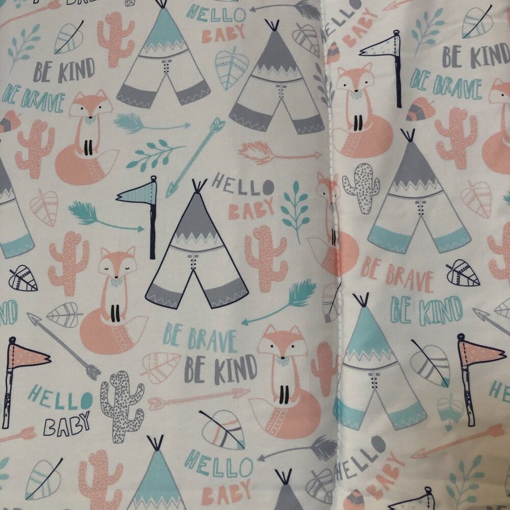 Fox Crib Bedding Set for Girls